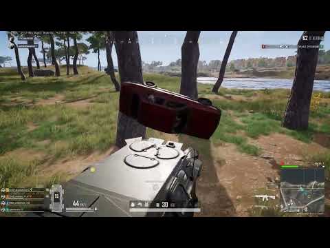 How we drove the BRDM, smashed a car, and closed the full squad in PUBG!