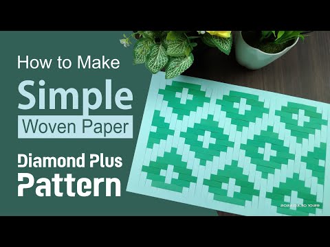 How to Make Simple Woven Paper Diamond Plus Pattern