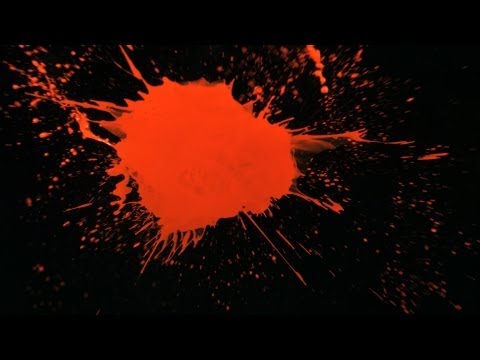 Free Slow Motion Footage: Red Paint Splatter