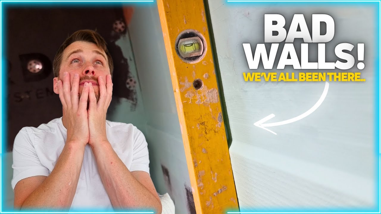 How To Fix WONKY Walls For Tiling!