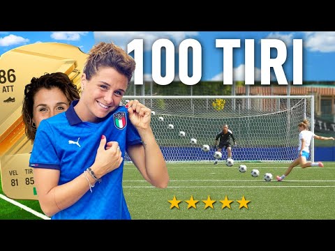 🎯⚽️100 TIRI CHALLENGE: CRISTIANA GIRELLI (SERIE A FEMMINILE) | Quanti Goal Segnerà su 100 tiri?