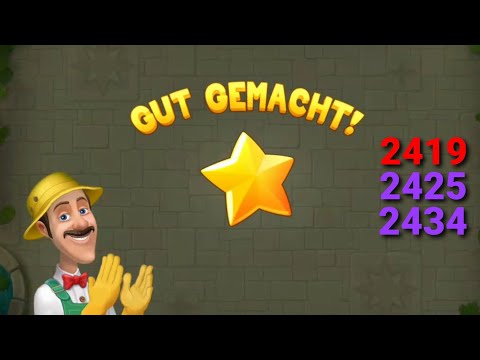 Gardenscapes  Level 2419 & 2425 & 2434