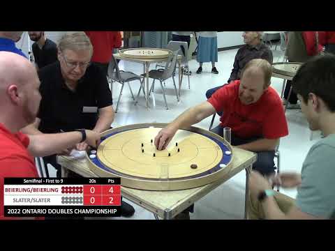 2022 Ontario Doubles Crokinole - Slater/Slater v Beierling/Beierling - Semifinal