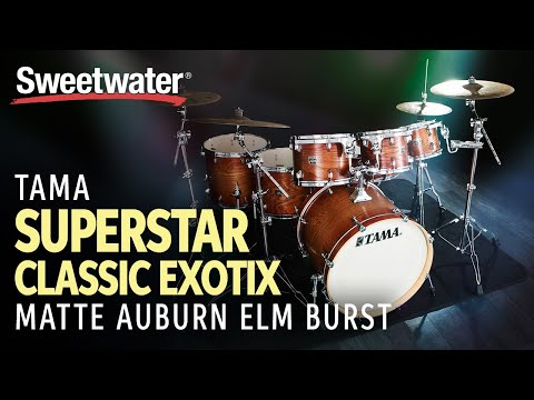 TAMA Superstar Classic Exotix Matte Auburn Elm Burst Demo