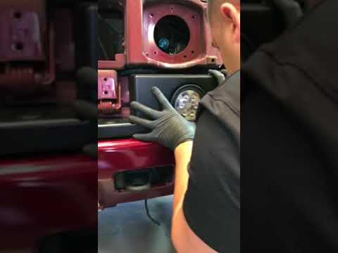 Hummer H2 LED Bumper Fog Lights Pair Front Daytime Running Lamp installation