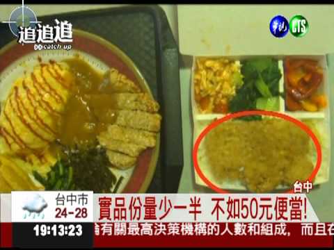 138元蛋包飯 小豬排不如50塊便當