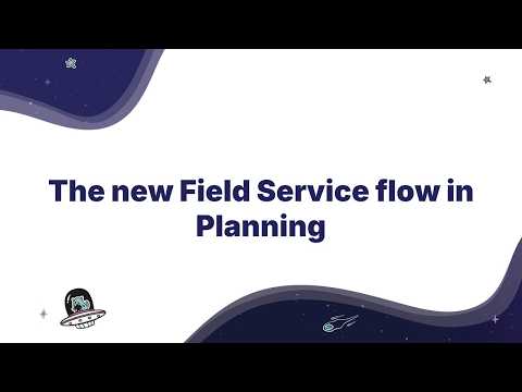 Démonstration Odoo du nouveau flux Field Service dans l'application Planning d'Odoo 20