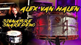 Video thumbnail for Alex Van Halen Ludwig Signature Snare Sound Demo by Jeremy White