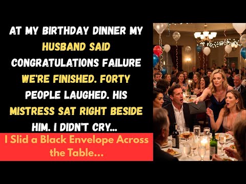 [ Full Story ] At My Birthday Dinner My Husband Said Congratulations Failure We're Finished. Forty..