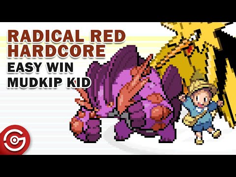 Pokemon Radical Red 3.1 Hardcore Mode - How to Easily Beat Mudkip Kid