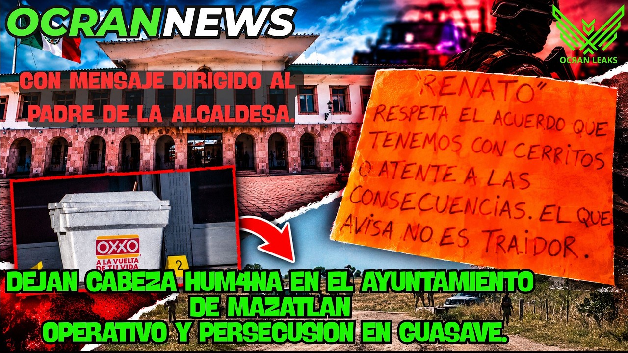 TERROR EN MAZATLAN! 🏖️ Dejan C4b3za afuera del Ayuntamiento // Operativos y persecuciones en Guasave