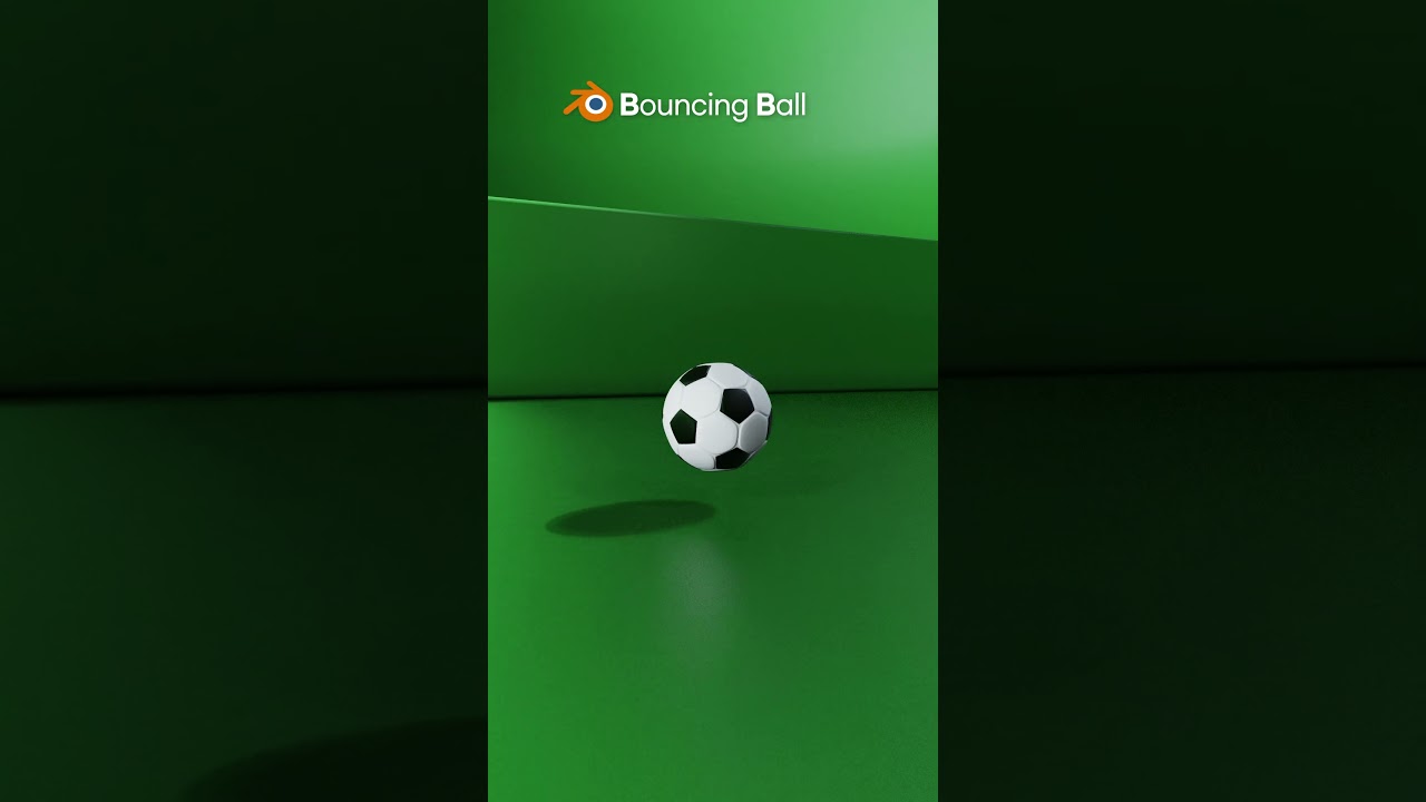 Bouncy Soccer ball, Bouncing Ball with blender,  3D Soccer Ball: Blender 3D Animation !