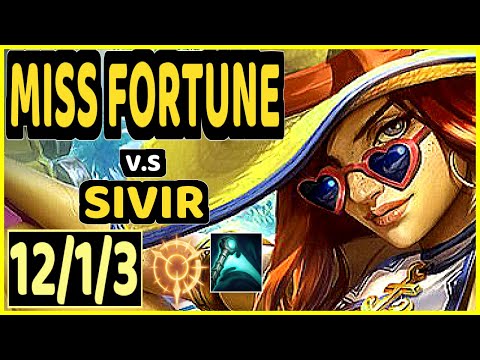 THEFOXZ (MISS FORTUNE) vs SIVIR - 12/1/3 KDA BOTTOM ADC GAMEPLAY - BR Ranked PLATINUM