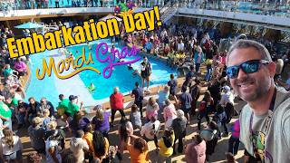 Carnival Mardi Gras Embarkation - Exploring the Ship, Sail Away Party, and Fine Dining!