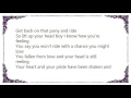 Chris LeDoux - Get Back on That Pony Lyrics