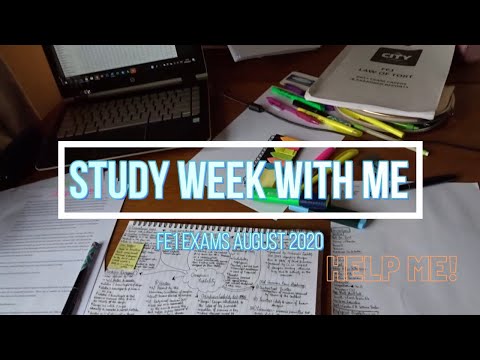 STUDY WEEK VLOG | How I Studied/Study with me - FE1 Solicitor law exams