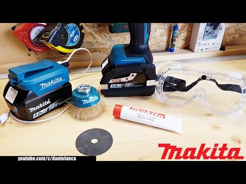 Smūginis suktuvas-gręžtuvas Makita DHP451Z; 18 V (be akumuliatoriaus ir pakrovėjo) video