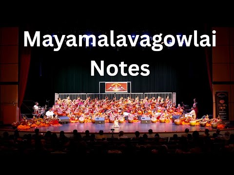 Mayamalavagowlai Notes-Veena Varshini 60 Veena ensemble- Veenalayam School of Music, Canada