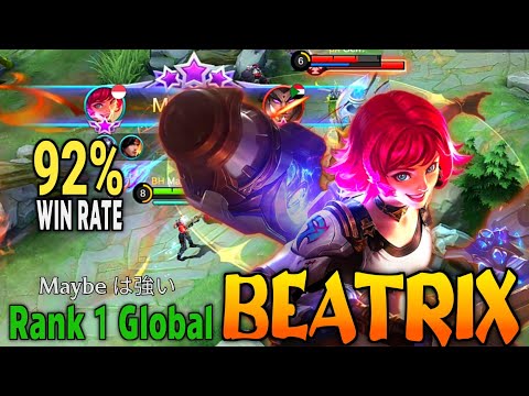 Top 1 Global Beatrix 92% Win Rate Gameplay Maybe は強い | Mobile legends