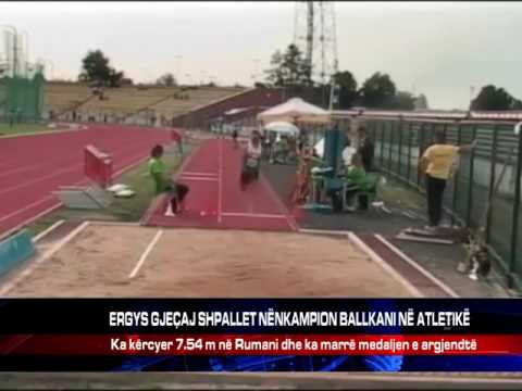 ERGYS GJEÇAJ SHPALLET NËNKAMPION BALLKANI NË ATLETIKË