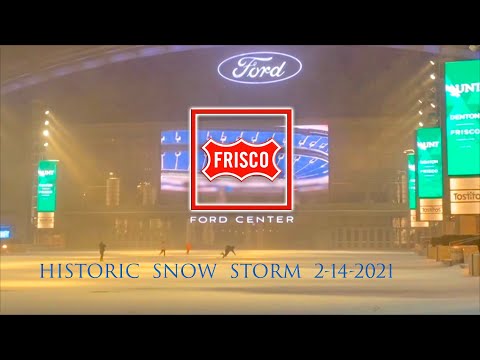 Historic Snow Storm in Frisco Texas 2-14-2021