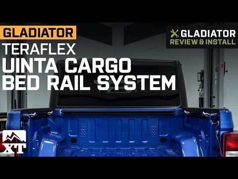 Jeep Gladiator JT Teraflex Uinta Cargo Bed Rail System with Tie-Down Anchors Review & Install