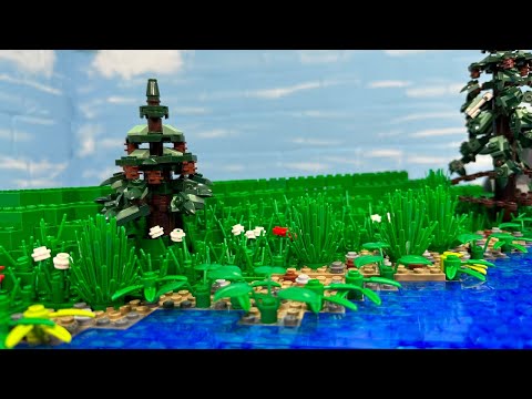 Bergsee und Strandmodule - Bau einer Lego & Klemmbaustein Stadt - Folge 4