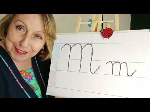 DIBUJANDO LA M MANUSCRITA.