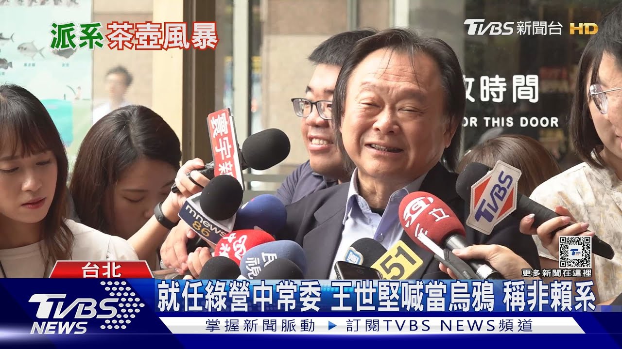 就任綠營中常委 王世堅喊當烏鴉 稱非賴系