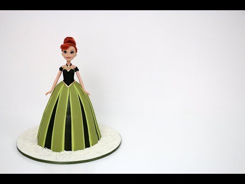 How To Make A Princess Doll Cake - Anna Frozen Doll Cake Tutorial