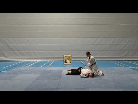 Aikido - Grüngurt übt Kote-hineri (Sankyo) gegen Shomen-uchi