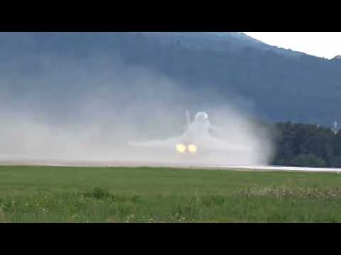 SIAF 2023 Malacky Airbase, Eurofighter Typhoon take-off, German Air Force