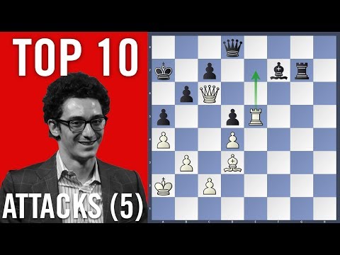 Fabiano Caruana Top 10 Attacks (5) | Caruana vs Ponomariov
