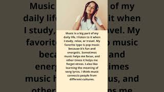 English Listening Practice For Beginners 🎵 | Music in My Life | B1 Level #shorts #englishpodcast