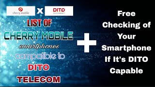 CHERRY MOBILE SMARTPHONES CAPABLE OF DITO TELECOMMUNITY SIM CARDS | EDILO MADRAZO