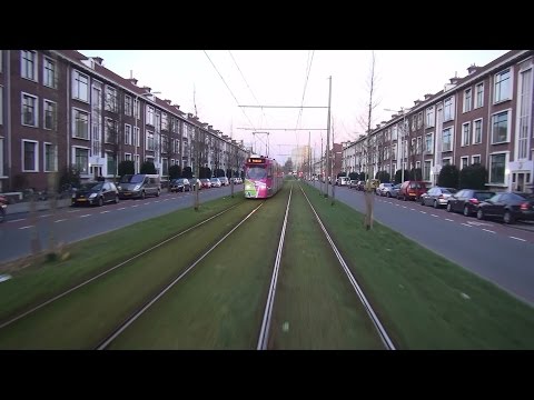 HTM tramlijn 9 Vrederust - Scheveningen Noorderstrand via Weteringplein | GTL8 3083