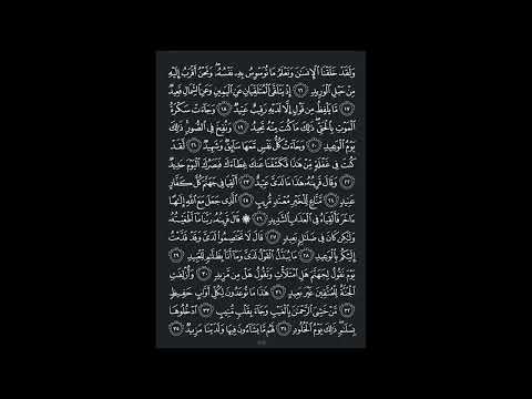 Surah QAf (50) – Recitation (Second Page) | Ahmad Joumaa