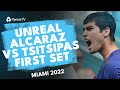 Carlos Alcaraz vs Stefanos Tsitsipas UNREAL First Set | Miami 2022 Highlights