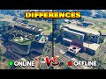 HOW DIFFERENT IS GTA ONLINE FROM GTA 5 SINGLE PLAYER GTA 5 ONLINE VS GTA 5 OFFLINE