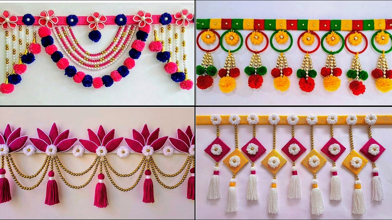 💝Easy Beautiful Door Hanging for Your Home Entrance Door - Handmade Toran - Woolen Craft - DIY Toran