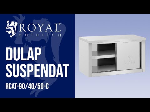 video - Dulap suspendat - 900 x 400 x 500 mm - 60} capacitate de încărcare kg pe compartiment - Royal Catering