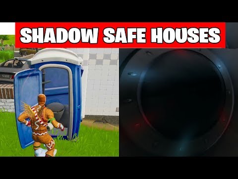 Find SHADOW Safe Houses Fortnite