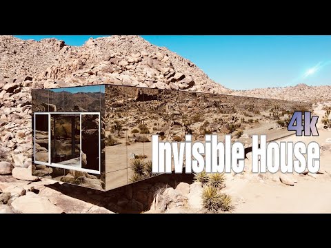 The Invisible House - Best Glass Mirror House Amazing View Desert Nature -  In Joshua Tree (4k) Ep1