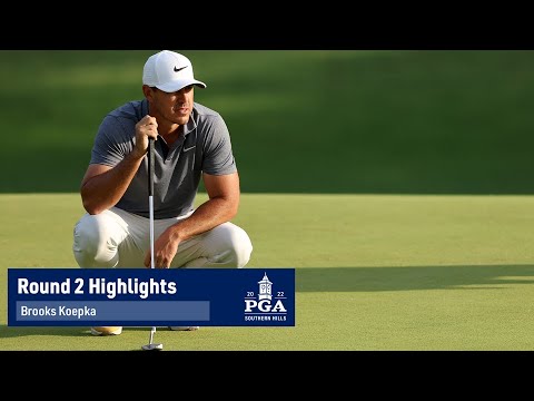 Brooks Koepka Shoots Three-Under Par 67 | Round 2 | PGA Championship | 2022