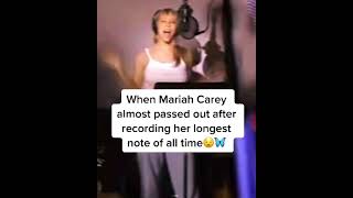 Mariah Carey almost PASSING OUT from recording this note in the studio #MariahCarey #90s cr:tw1nkee