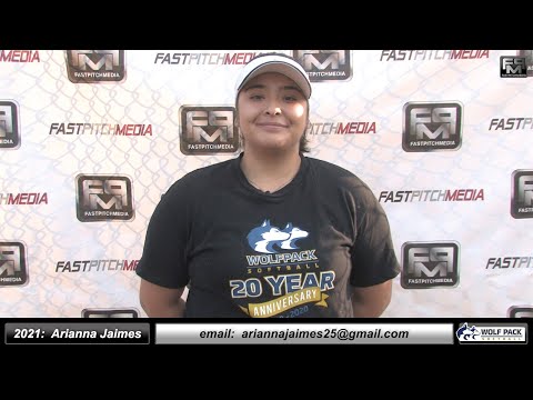 2021 Arianna Jaimes First Base Softball Skills Video - Lady Wolfpack