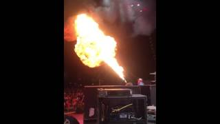 Jackyl at the new Full Throttle Saloon shooting a flamethrower