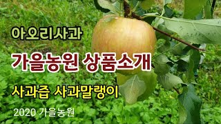 가을농원 상품  아오리사과  사과말랭이  괴산군 농산물가공지원센터