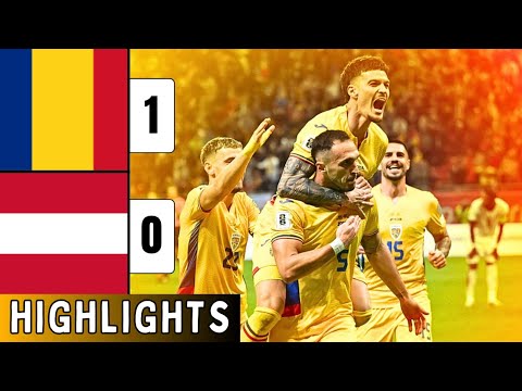 Romania vs Austria 1-0 Highlights | Virgil Ghita Goal | World Cup 2026 Qualifiers 