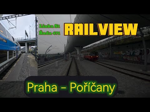 Cab Ride 4K |CZ | Praha - Poříčany ( S1 ) | ČD 471 | Train driver’s view